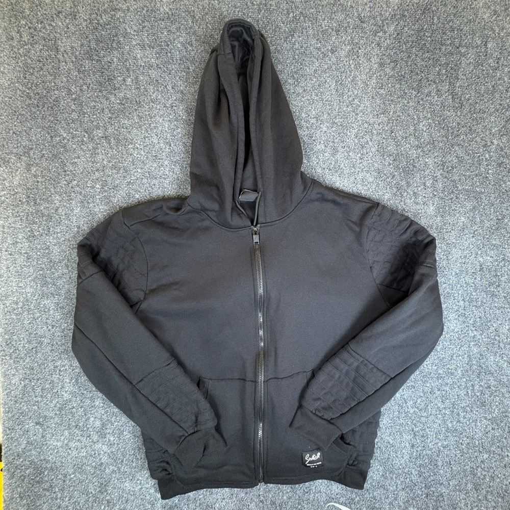 Switch Remarkable Hoodie Mens XL Black Fleece Lined Cotton Quilted Full Zip